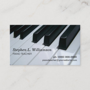 Tarjeta De Visita Profesor de piano