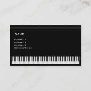 Tarjeta De Visita Profesor de piano