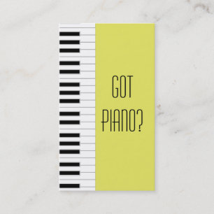 Tarjeta De Visita Profesor de piano Studio Músico pianista