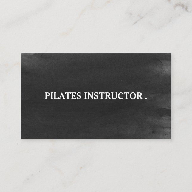 Tarjeta De Visita Profesor de Pilates Yoga (Anverso)
