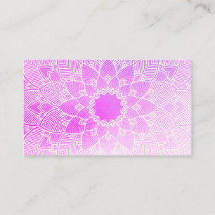 Tarjeta De Visita Profesor de Pilates Yoga Mandala