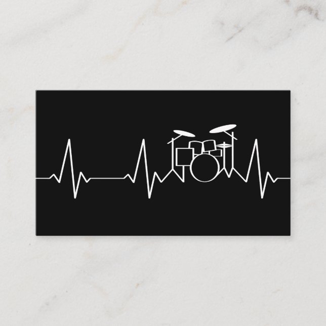 Tarjeta De Visita Profesor de tambor (Anverso)