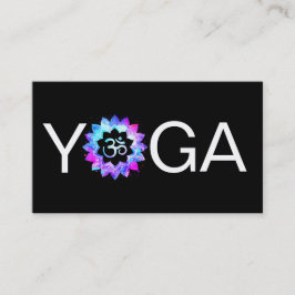 Tarjeta De Visita *~* Profesor de Yoga OM Aum Instructor LotusMandal