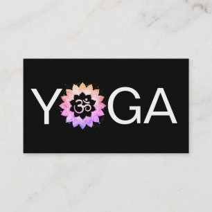 Tarjeta De Visita *~* Profesor de Yoga OM Aum Instructor Mandala Lot