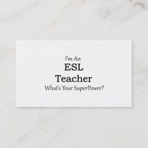 Tarjeta De Visita Profesor del ESL