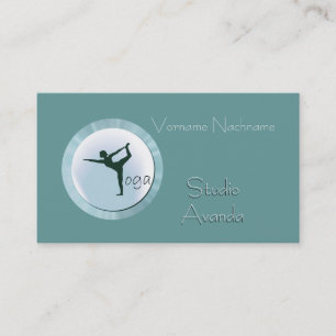 Tarjeta De Visita Profesor del estudio de la yoga