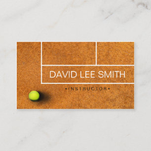 Tarjeta De Visita Profesor del tenis