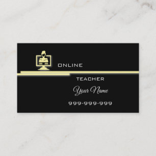 Tarjeta De Visita Profesor elegante en línea