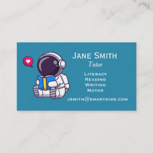 Tarjeta De Visita Profesor independiente o astronauta