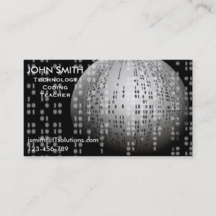 Tarjeta De Visita Profesor o profesor particular de la tecnología d