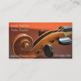 Tarjeta De Visita Profesor particular de la música del instrumento