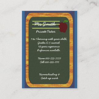 Tarjeta De Visita profesor particular privado