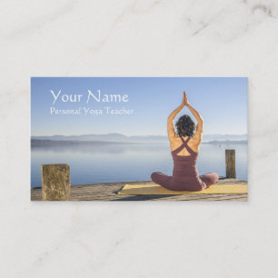 Tarjeta De Visita Profesor personal de la yoga