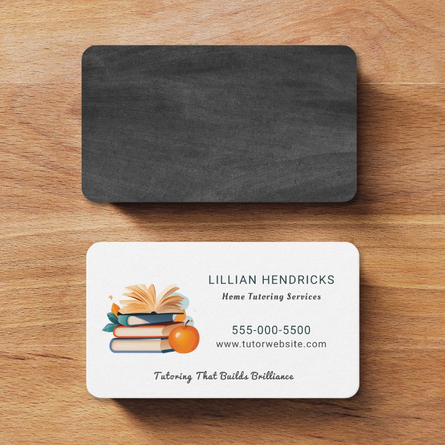 Tarjeta De Visita Profesor Tutor Educación Escolar en Casa (Subido por el creador)