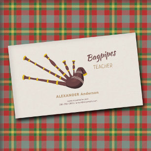 Tarjeta De Visita Profesora de Bagpipes
