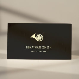 Tarjeta De Visita Profesora de Brass Profesional del Cuerno Francés 