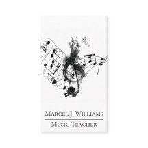 Profesora de música profesional en blanco y negro