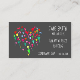 Tarjeta De Visita Profesores de arte Arte para niños
