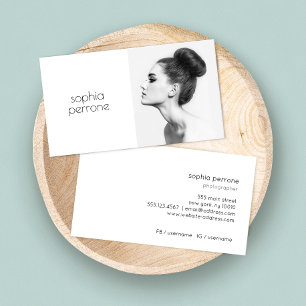 Tarjeta De Visita Professional Artist and Photographer Photo Card