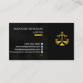 Tarjeta De Visita Professional Attorney Business Card | Lawyer