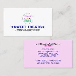 Tarjeta De Visita Professional Bakery Logo Company & Brand Slogan