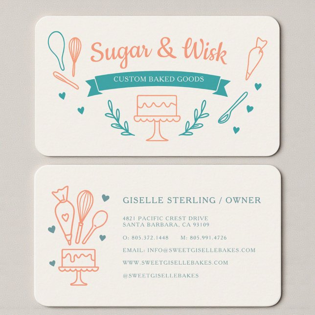 Tarjeta De Visita Professional Bakery Shop (Subido por el creador)