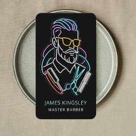 Tarjeta De Visita Professional Barber Haircut Shave Grooming Stylish