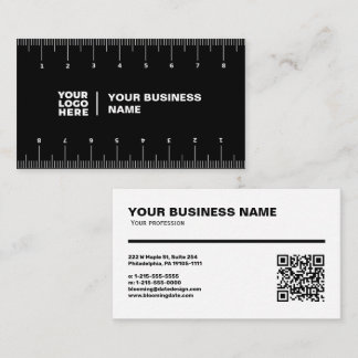 Tarjeta De Visita Professional Business Card with Ruler (cm)