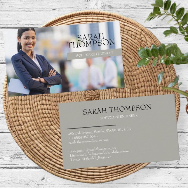 Tarjeta De Visita Professional business cards, editable template  (Subido por el creador)