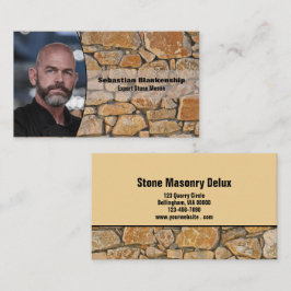 Tarjeta De Visita Professional Business Photo Stone Wall Background