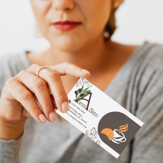 Tarjeta De Visita Professional Cafe Coffee Barista Modern Custom (Subido por el creador)