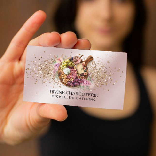 Tarjeta De Visita Professional Charcuterie Catering Grazing Board  (Professional Charcuterie Catering Grazing Board Business Card)