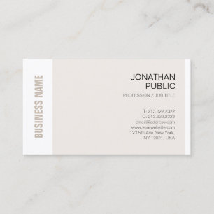 Tarjeta De Visita Professional Chic Design Stylish Company de lujo