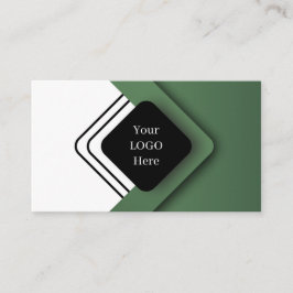 Tarjeta De Visita Professional Clean Modern Green minimalist design