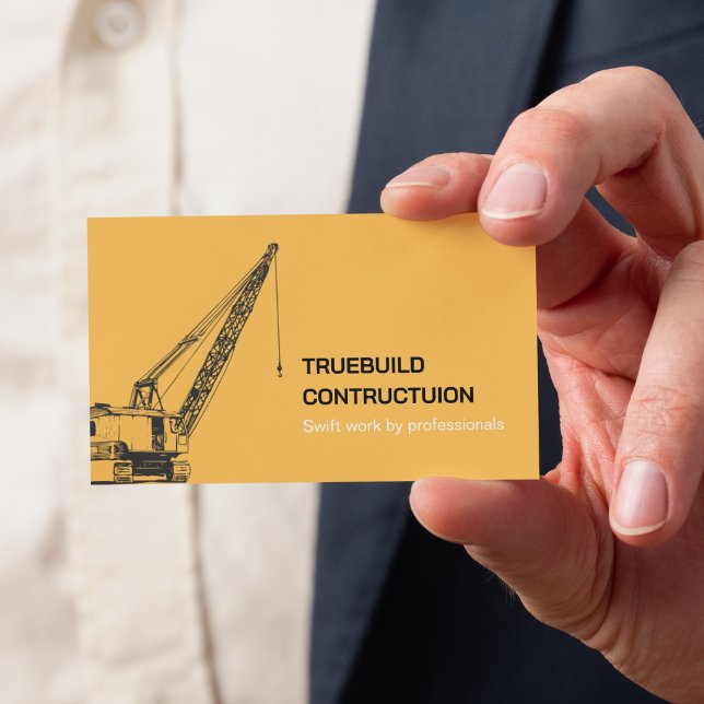 Tarjeta De Visita Professional Construction & Mechanical Engineer (Subido por el creador)