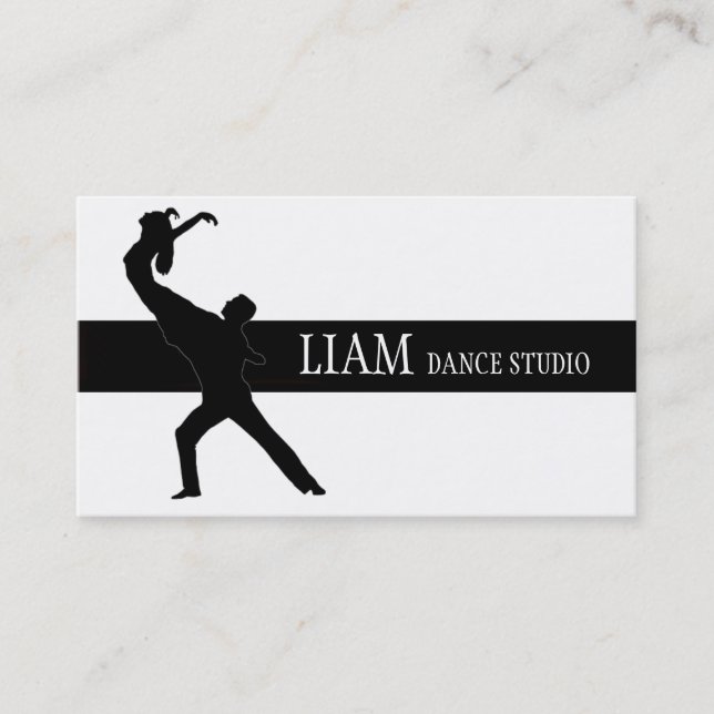 Tarjeta De Visita Professional Dance Studio, Instructor (Anverso)
