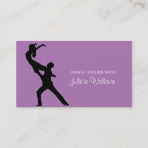 Tarjeta De Visita Professional Dance Studio, Instructor Business