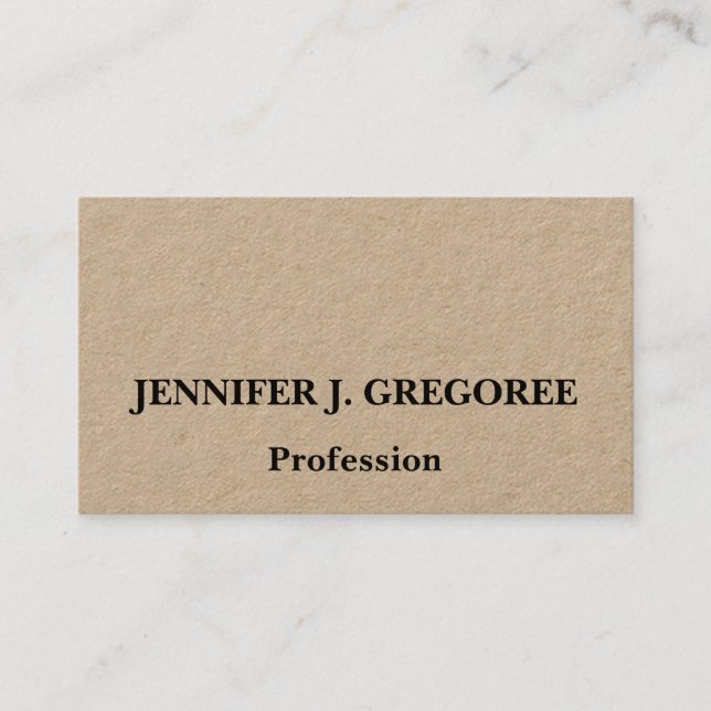 Tarjeta De Visita Professional, Dapper Professional Business Card (Anverso)