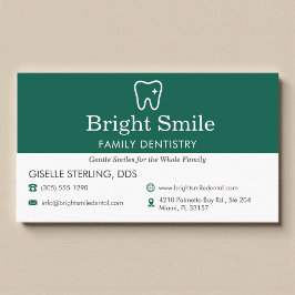 Tarjeta De Visita Professional Dentist Dental Office