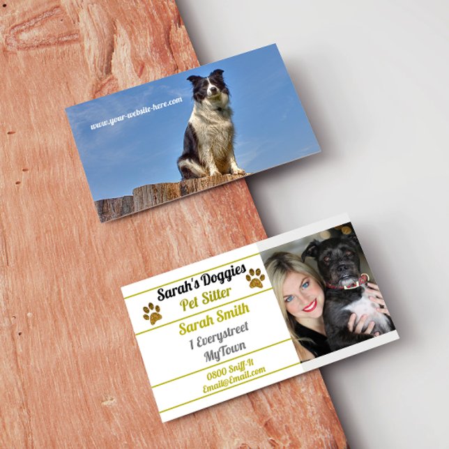 Tarjeta De Visita Professional Dog Walker Pet Sitter (Subido por el creador)
