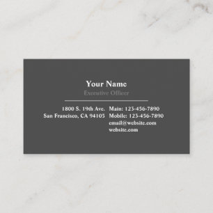 Tarjeta De Visita Professional Down The Middle Business Card