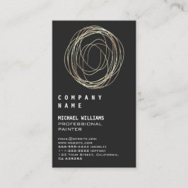 Tarjeta De Visita Professional Elegant Modern Silver Black Metal Bus