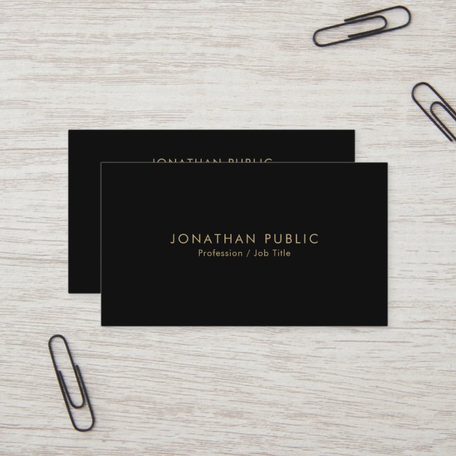 Tarjeta De Visita Professional Elegant Modern Template Minimalist (Anverso/Reverso In Situ)