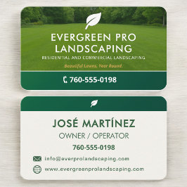 Tarjeta De Visita Professional Lawn Care Landscaping