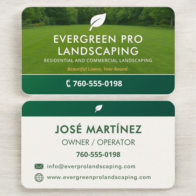 Tarjeta De Visita Professional Lawn Care Landscaping (Subido por el creador)