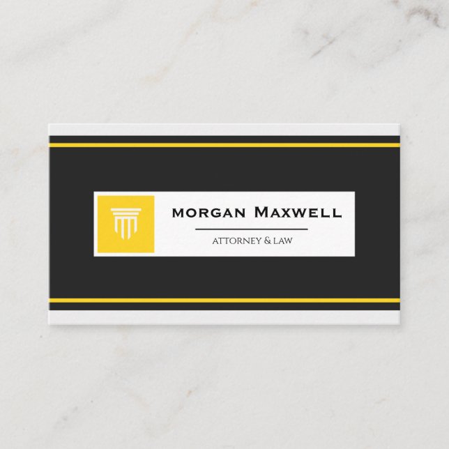 Tarjeta De Visita Professional Lawyer Business Card | Attorney  (Anverso)