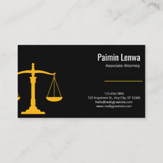 Tarjeta De Visita Professional Lawyer Business Card | Attorney