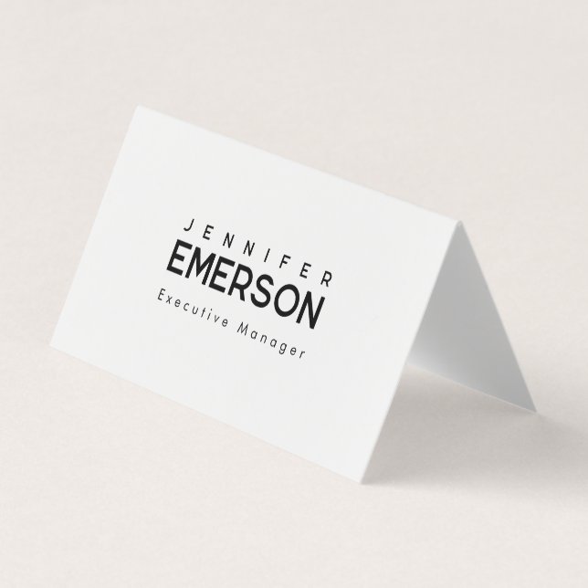 Tarjeta De Visita Professional minimalist modern plain  (Anverso)