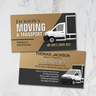 Tarjeta De Visita Professional Moving Services - Relocation
