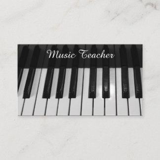 Tarjeta De Visita Professional Music Teacher